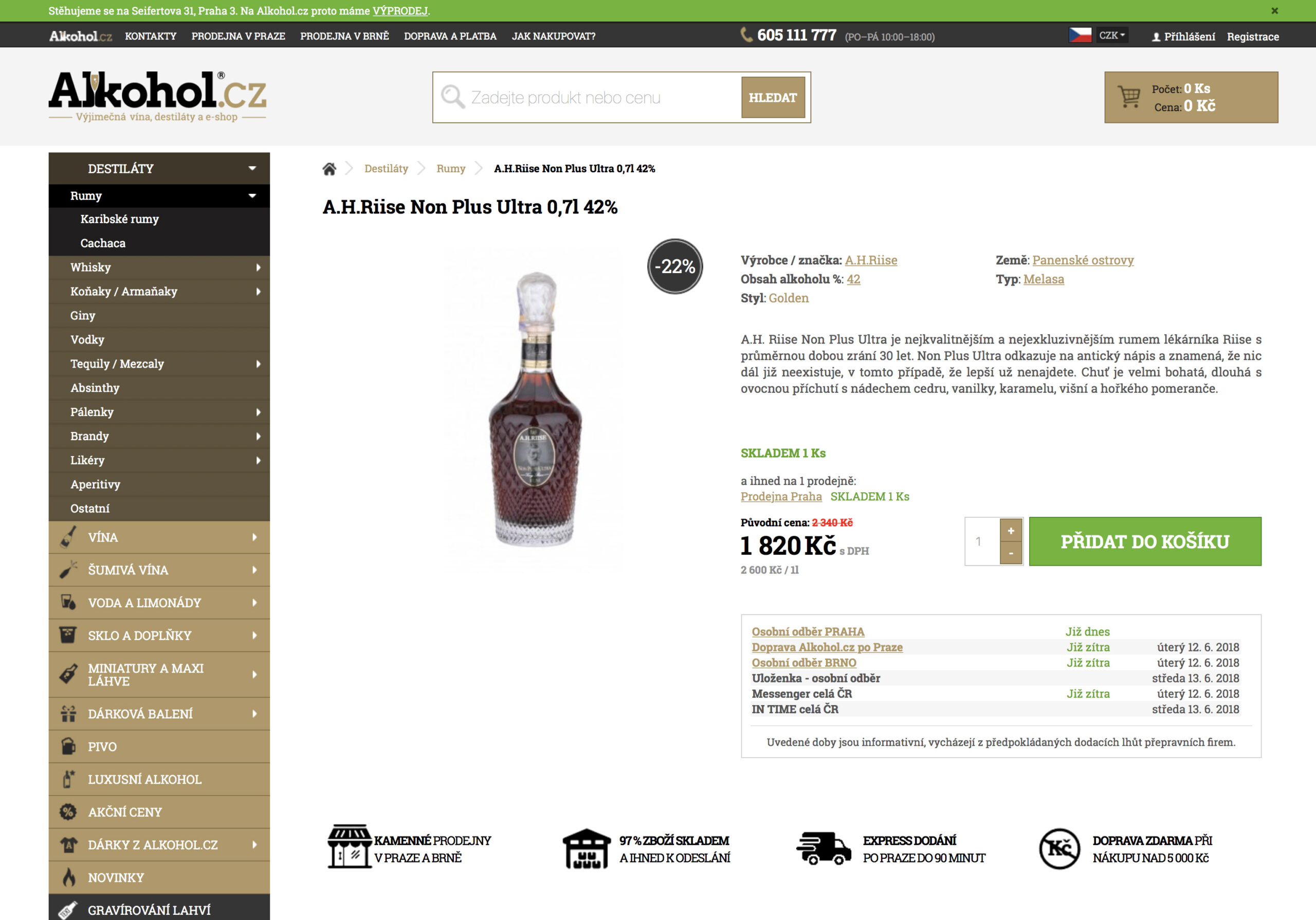 Výprodej na Alkohol.cz přináší rumy za top ceny