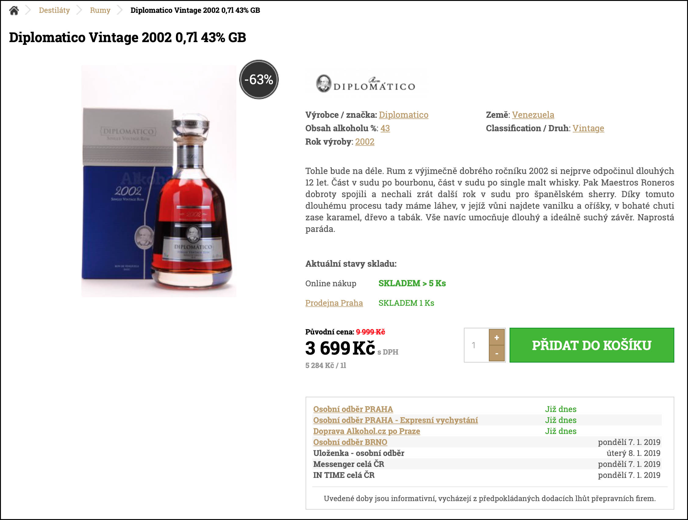 Novoroční výprodej na serveru Alkohol.cz